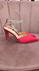 SANDALO STRASS ROSSA
