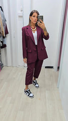 TAILLEUR OVERSIZE BORDEAUX