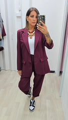 TAILLEUR OVERSIZE BORDEAUX