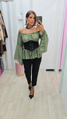 CAMICIA ELETTRA  VERDE