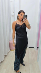 MAXI BLUSA LINGERIE NERA
