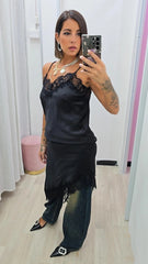 MAXI BLUSA LINGERIE NERA