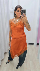 MAXI BLUSA LINGERIE RUGGINE