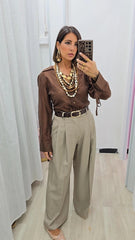 Camicia Viky Marrone