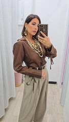 Camicia Viky Marrone
