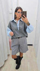 PULL IN CAMICIA GRIGIO