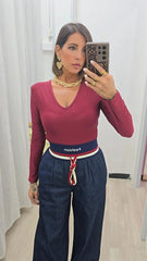 Maglia Spalline Bordeaux art.16398