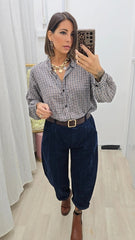 Pantalone Velluto Blu