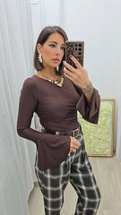 Maglia Trasversale  Marrone .16386