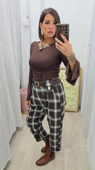 Maglia Trasversale  Marrone .16386