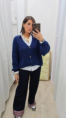 CARDIGAN FLORENCE BLU
