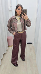 Camicia Crop Quadretti