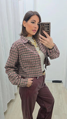 Camicia Crop Quadretti