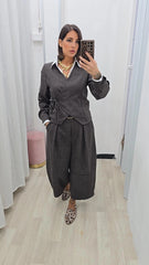 COORDINATO PORTAFOGLIO MARRONE/GRIGIO