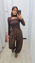 Pantalone Ballon Marrone art66659