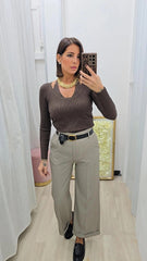 Maglia Olivia Marrone