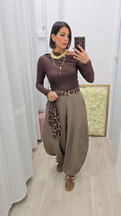 Pantalone Ballon Tortora art66659