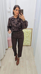 Camicia Elvira Marrone