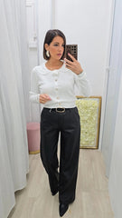 PULL FIORE BIANCO  ART.D3035