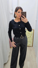 PULL FIORE NERO  ART..D3035