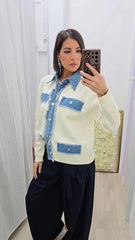 CARDIGAN DENIM ART.69105