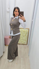 COORDINATO SPILLE MARRONE ART.3189