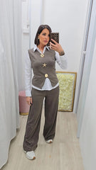COORDINATO SPILLE MARRONE ART.3189