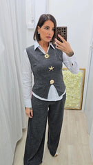 COORDINATO SPILLE GRIGIO ART.3189