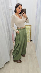 Pantalone Ballon Verde art.13356