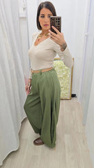 Pantalone Ballon Verde art.13356