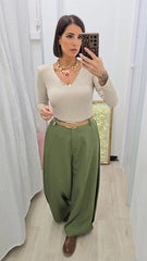 Pantalone Ballon Verde art.13356