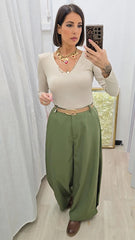 Pantalone Ballon Verde art.13356