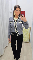 Cardigan Romantica Grigio art.15654