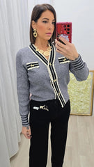 Cardigan Romantica Grigio art.15654