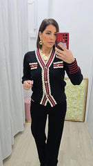 Cardigan Romantica Nero art.15654