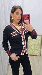 Cardigan Romantica Nero art.15654