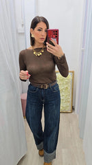 Jeans Piegone Strass art.32040