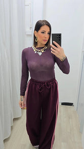 Maglia Cashmere Prugna