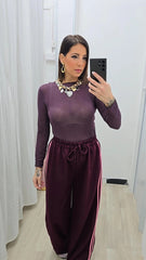 Maglia Cashmere Prugna