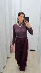 Maglia Cashmere Prugna