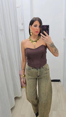CORSETTO LORY MARRONE