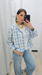 Camicia Scozzese Azzurra art.8930