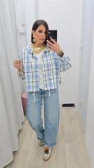 Camicia Scozzese Azzurra art.8930