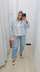 Camicia Scozzese Azzurra art.8930