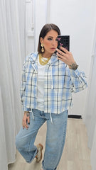 Camicia Scozzese Azzurra art.8930