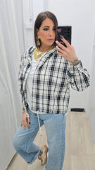 Camicia Scozzese Nero art.8930