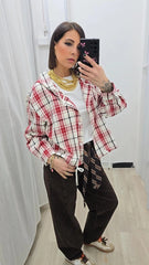 Camicia Scozzese Rossa art.8930