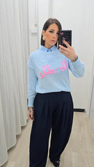 Maglia "No Vabbe'" Azzurra