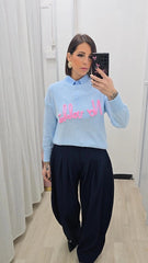 Maglia "No Vabbe'" Azzurra