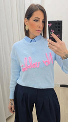 Maglia "No Vabbe'" Azzurra